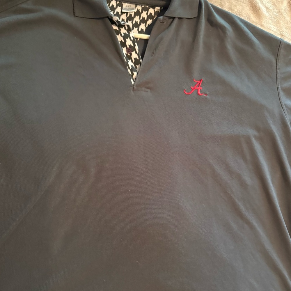 Men's Black Polo Shirt Alabama